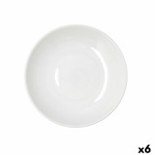 Plato Hondo Bidasoa Harmony Hydrozero Blanco Cerámica Ø 23 cm (6 Unidades)