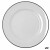 Plato Llano Bidasoa Glacial Filo Blanco Cerámica Ø 30 cm (12 Unidades)