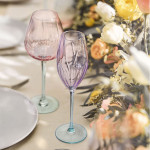 Copa de vino Cristal d’Arques Paris Swirly Spring Rosa Vidrio 470 ml (4 Unidades)