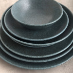 Plato para Pizza Bidasoa Element Hydrozero Azul Cerámica Ø 30 cm (6 Unidades)