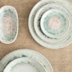 Plato Bidasoa Kai Hydrozero Blanco Cerámica Ø 15 cm Pan (6 Unidades)