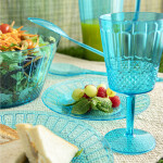 Vaso de agua Quid Gaia Turquesa Plástico 600 ml (12 Unidades)