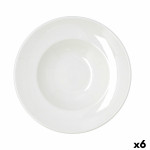 Plato para Pasta Bidasoa Harmony Hydrozero Blanco Cerámica Ø 27 cm (6 Unidades)