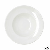 Plato para Pasta Bidasoa Harmony Hydrozero Blanco Cerámica Ø 27 cm (6 Unidades)