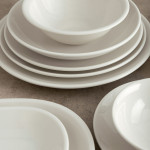 Plato para Pasta Bidasoa Harmony Hydrozero Blanco Cerámica Ø 27 cm (6 Unidades)