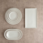 Plato para Pasta Bidasoa Harmony Hydrozero Blanco Cerámica Ø 27 cm (6 Unidades)