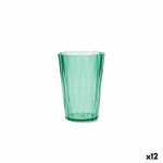 Vaso de agua Quid Iris Verde Plástico 400 ml (12 Unidades)