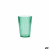 Vaso de agua Quid Iris Verde Plástico 400 ml (12 Unidades)