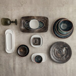 Bandeja de Aperitivos Bidasoa Elite Marrón 25 X 12,5 CM (6 Unidades)