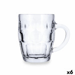 Jarra de Cerveza Quid Espuma Transparente Vidrio 560 ml (6 Unidades)