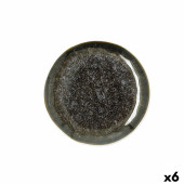 Plato Bidasoa Elite Marrón Cerámica Ø 16 cm Pan (6 Unidades)