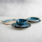 Bandeja de Aperitivos Bidasoa Aura Blanco 25 x 12 cm (6 Unidades)