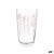 Vaso de agua Quid Velvet Rosa Vidrio 400 ml (12 Unidades)