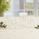 Vaso de agua Quid Velvet Rosa Vidrio 400 ml (12 Unidades)