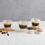 Vaso Quid Serenia Transparente Vidrio 200 ml Capuccino (6 Unidades)