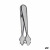 Pinzas para Hielo Kinvara 54396 54396 Plateado Acero Inoxidable 18,5 x 3,5 x 6 cm (12 Unidades)
