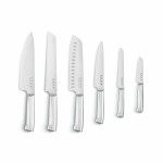 Juego de Cuchillos de Cocina y Soporte Smeg KBSF02CR Crema