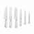 Juego de Cuchillos de Cocina y Soporte Smeg KBSF02CR Crema