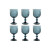 Set de Copas Home ESPRIT Azul Cristal 8,8 x 8,8 x 16,3 cm (6 Unidades)