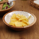 Ensaladera Versa Speckle Madera de mango 24 x 7 x 24 cm