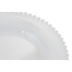 Plato Llano Home ESPRIT Transparente Cristal 27 X 27 X 2,6 CM