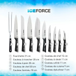 Cuchillo de Cocina Tefal K23203 Negro 7" Acero Inoxidable Plástico 15 cm