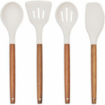 Set de Utensilios para Cocina Livoo MES153G Blanco 5 Piezas (4 Unidades)