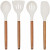 Set de Utensilios para Cocina Livoo MES153G Blanco 5 Piezas (4 Unidades)