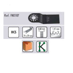 Hoja Sierra Oscilante 34X40Mm Fm5107