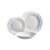 Vajilla Vivalto Azul Blanco Vidrio opalino Lluvia 18 Piezas (2 Unidades)