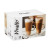 Vaso de Cristal Vivalto CAFE LATTE Transparente Vidrio 280 ml (6 Unidades)