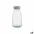 Botella de Cristal Vivalto Transparente Plateado PVC Metal Vidrio 250 ml (6 Unidades)