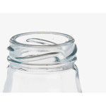 Botella de Cristal Vivalto Transparente Plateado PVC Metal Vidrio 250 ml (6 Unidades)