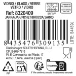 Jarra La Mediterránea Kesare Vidrio 1 L (12 Unidades)