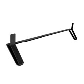 Pata Metal Long Negro Mate 1M H125