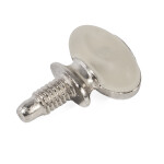 Soporte De Estante De Cristal Con Goma Y Rosca M4 - Italiana Ferramenta (100 uds.)