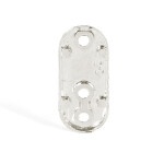 Soporte Tubo Ovalado Lateral Niquelado Megan (100 uds.)