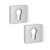 Bocallave Cuadrado Yale Niquel Mate, Negro Mate Y Cromo Satinado