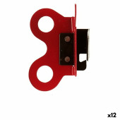 Abrelatas Kinvara 25905 Negro Rojo Acero 5 x 6,7 x 2,5 cm (12 Unidades)