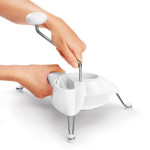 Rallador Metaltex Patas Blanco Acero Inoxidable (Ø 24 cm)