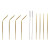 Pajita Reutilizable DKD Home Decor Dorado Acero Inoxidable