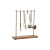 Set de Coctelería DKD Home Decor 25,5 x 9 x 30 cm Natural Plateado Acero Inoxidable Acacia