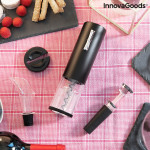 Sacacorchos Eléctrico Recargable con Accesorios para Vino Corklux InnovaGoods