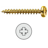 Tornillo Pozidriv Latonado Cabeza Redonda Spax-S 2,5-16 (100 uds.)