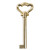 Llave Clasica Latonada L85Mm.