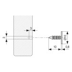 Placa Con Clavo 3Mm-Pin Para Cierre Magnetico