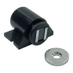 Cierre Magnetico Erizo K3(6) Negro Con Placa Regulable. De Sobreponer. Con Placa Iman.