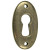 Bocallave Ovalado Cuero Duver 70 20X35