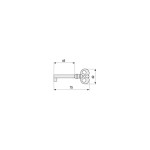 Llave Clasica Provenzal Oro Viejo L75 Larga. Caña 45Mm.