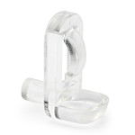 Soporte Estante Diam 5Mm Para Cristal 1540 A Presion Nylon Transparente (100 uds.)